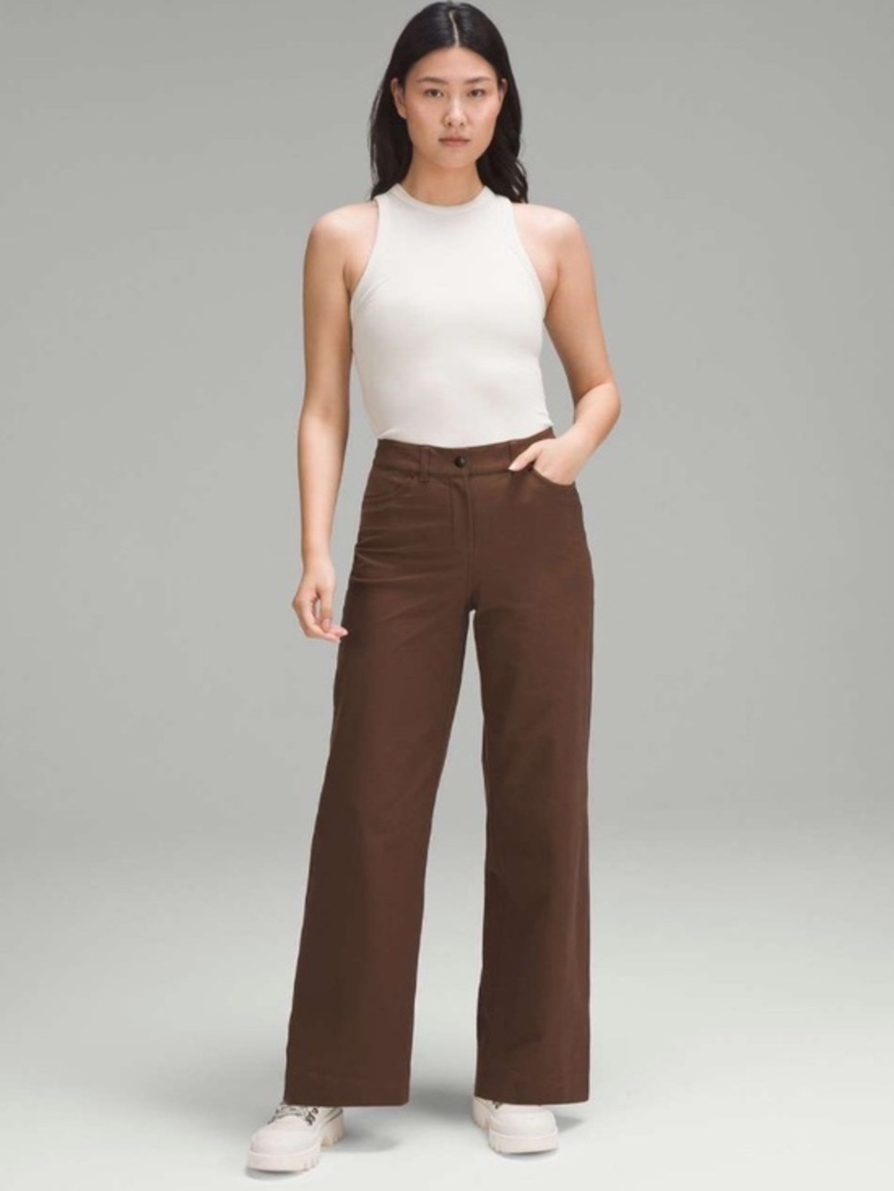Lululemon City Sleek 5 Pocket HighRise WideLeg Pant Full Length *Light Utilitech
